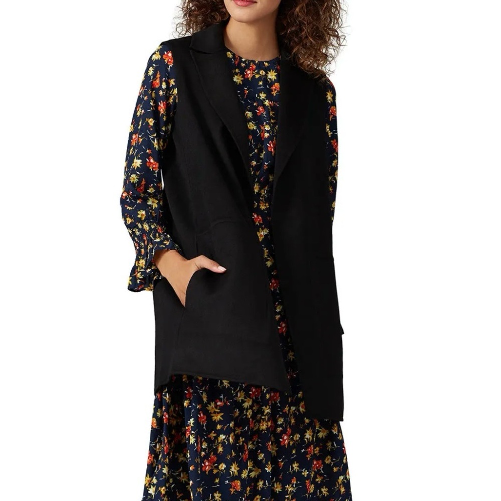 Victor Alfaro Collective Wool Blend Long Vest - Women’s Size Large